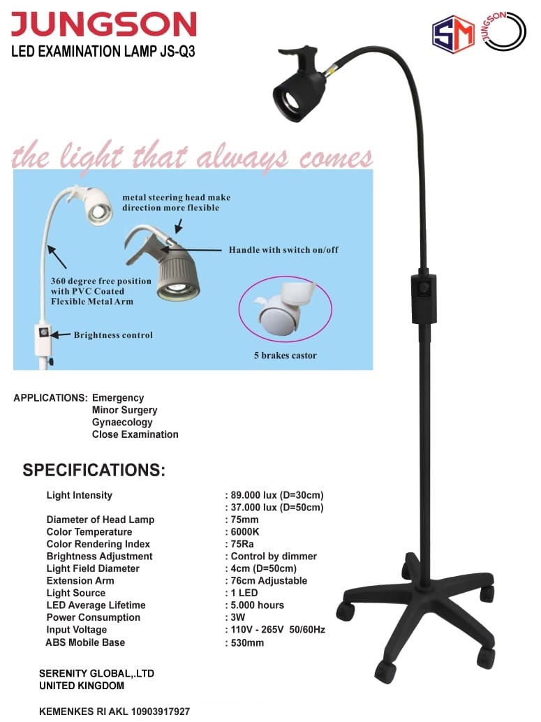 LED Examination Lamp Jungson JS-Q3